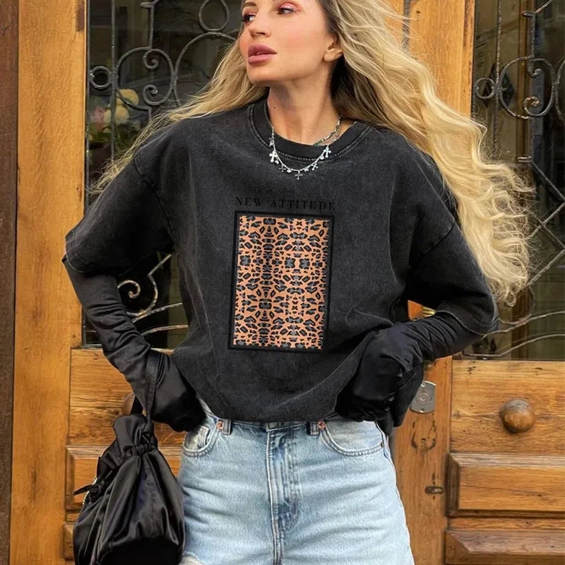 Blessyuki Quality Acid Wash TShirt Plus Size Vintage Style
