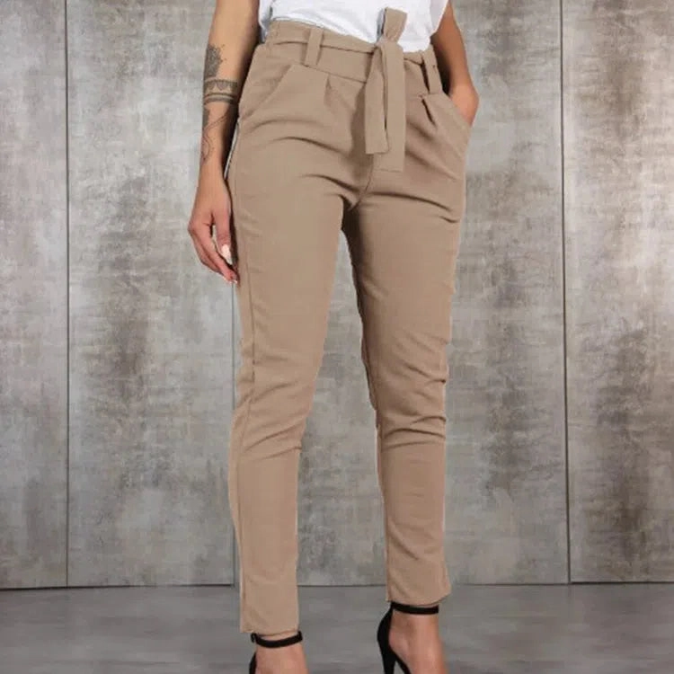 BornToGirl Spring Summer Autumn Casual Slim Chiffon Pants