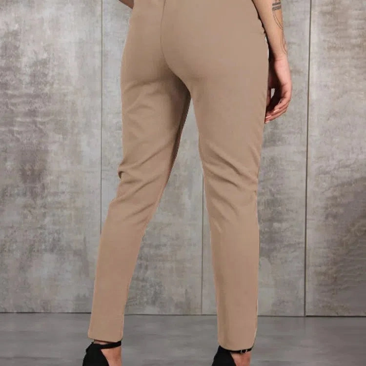 BornToGirl Spring Summer Autumn Casual Slim Chiffon Pants