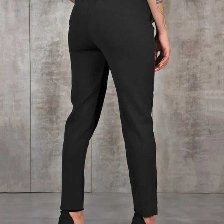 BornToGirl Spring Summer Autumn Casual Slim Chiffon Pants