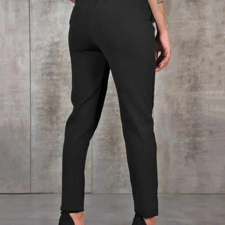 BornToGirl Spring Summer Autumn Casual Slim Chiffon Pants