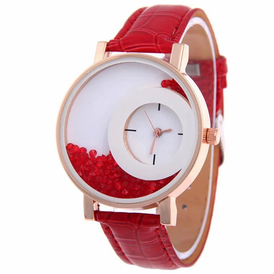 Broken Diamond Large Dial Student Watch for Women Fashion
