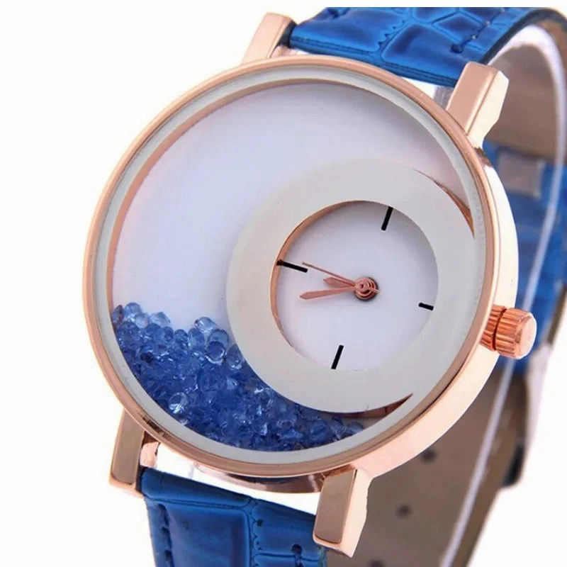 Broken Diamond Large Dial Student Watch for Women Fashion