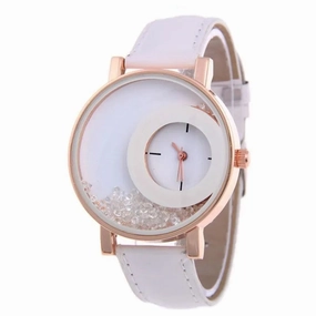 Broken Diamond Large Dial Student Watch for Women Fashion
