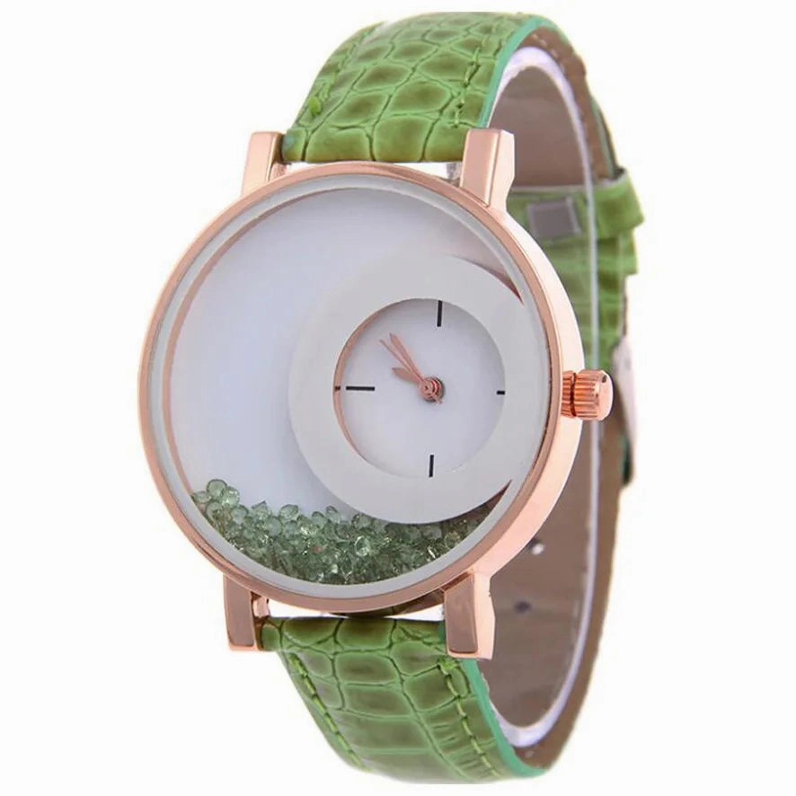Broken Diamond Large Dial Student Watch for Women Fashion