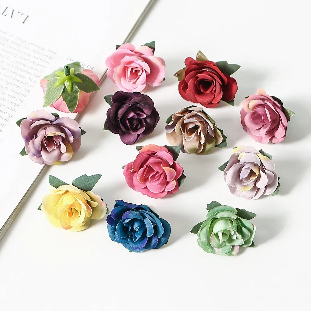 Bulk Mini Silk Roses Artificial Flower Heads for Weddings and Home Decor