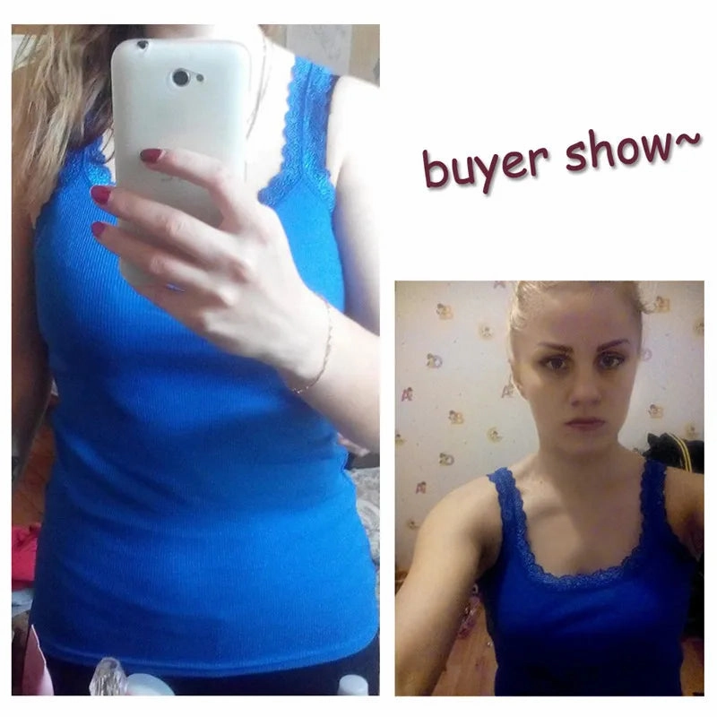 Camisole Lingere Tank Top Lace Strap Sexy Crop Undershirt