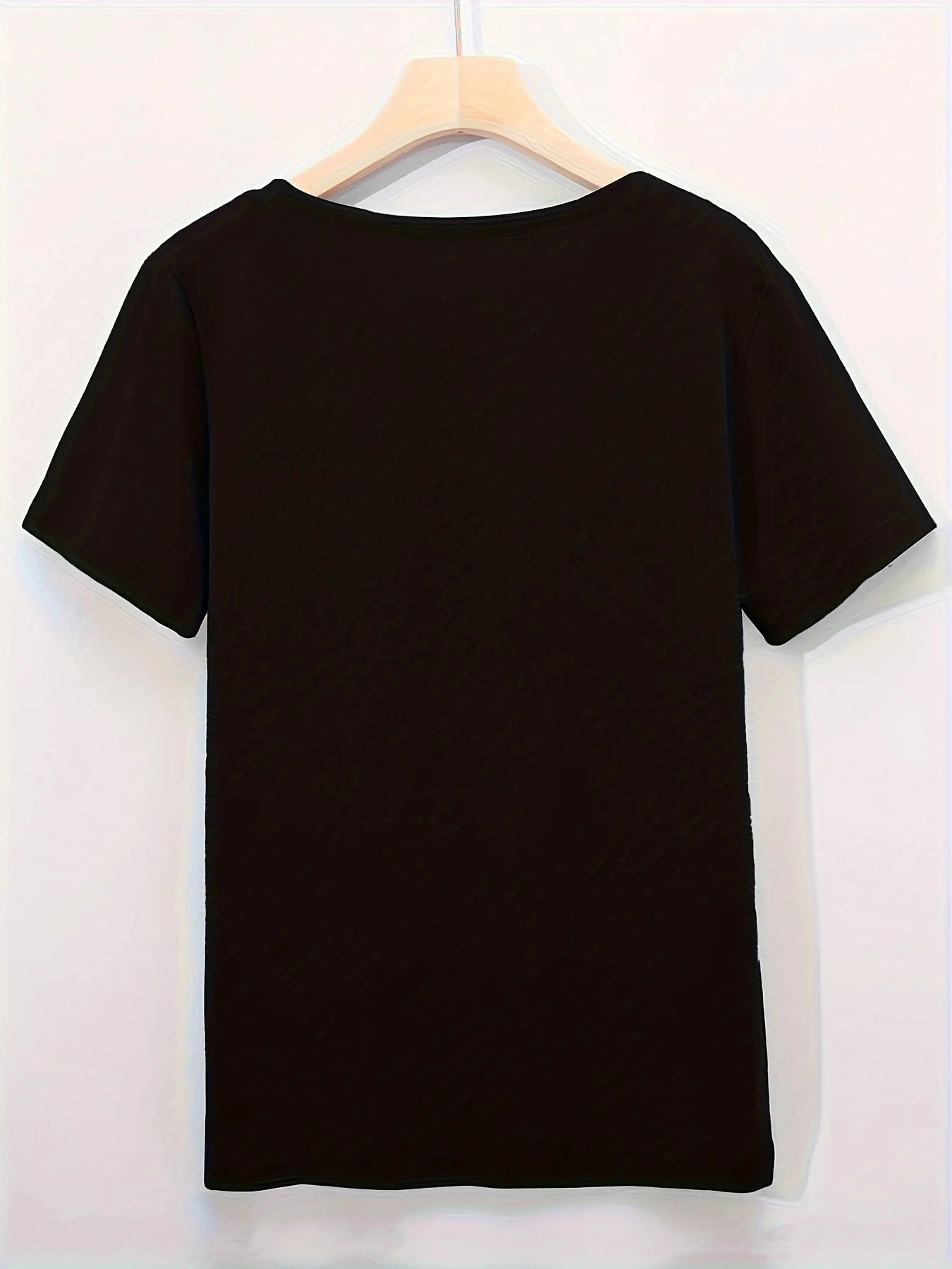 Cat & UFO Print Crew Neck T-Shirt, Casual Short Sleeve Top for Spring & Summer