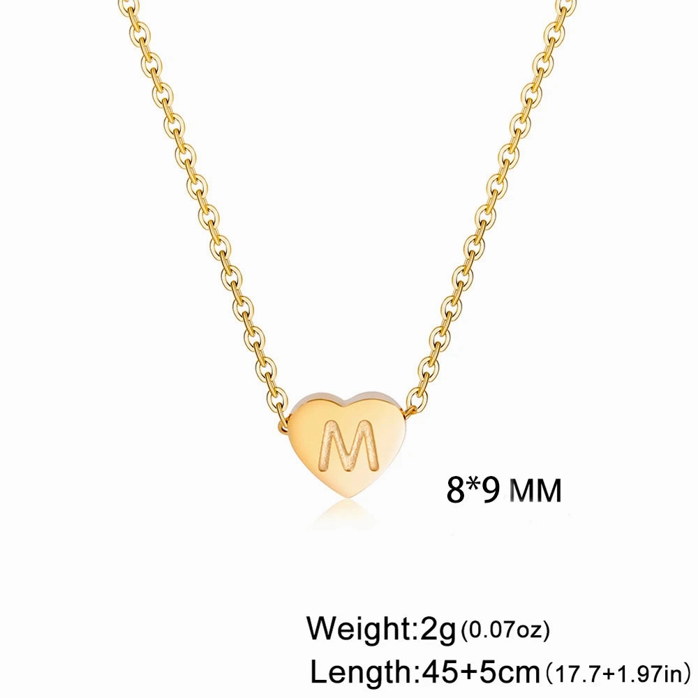 Cazador Stainless Steel Heart Pendant Necklace for Women