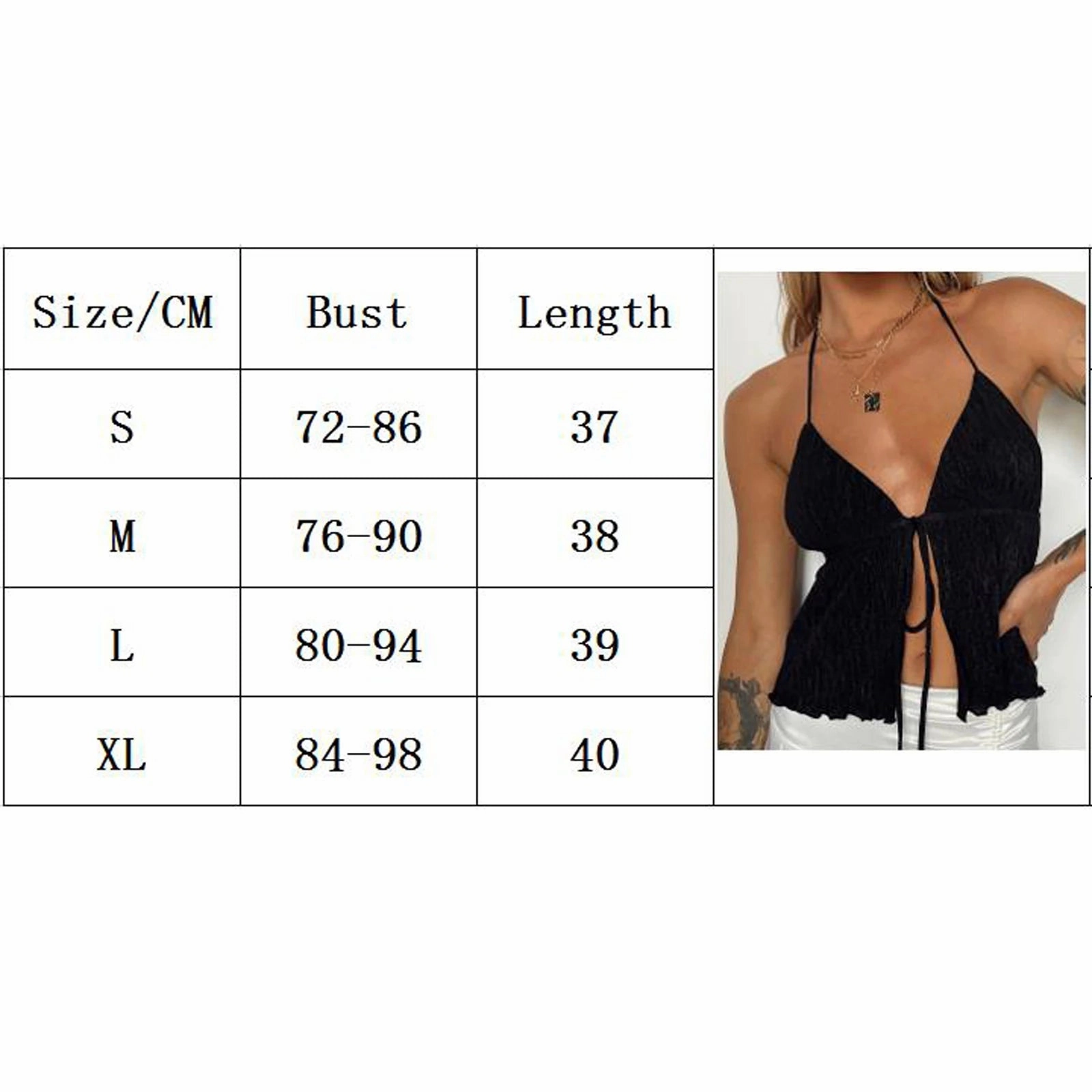 Chic Women??s Summer Backless Crop Top - Y2K Solid Color Sleeveless Tank with Front Bandage Detail for Stylish Streetwear