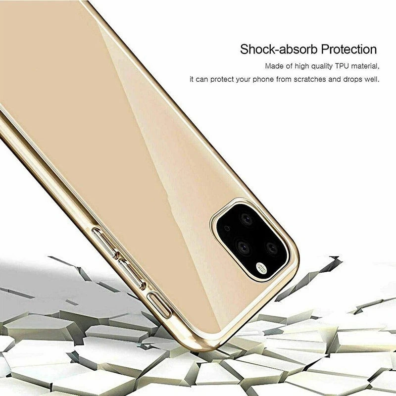 Clear 360 Full Wrap Phone Case for iPhone 16 Pro Max 15 14 13 12 11 SE2 SE3 Xr Xs 7 8 Plus Back Cover, Slim Protection