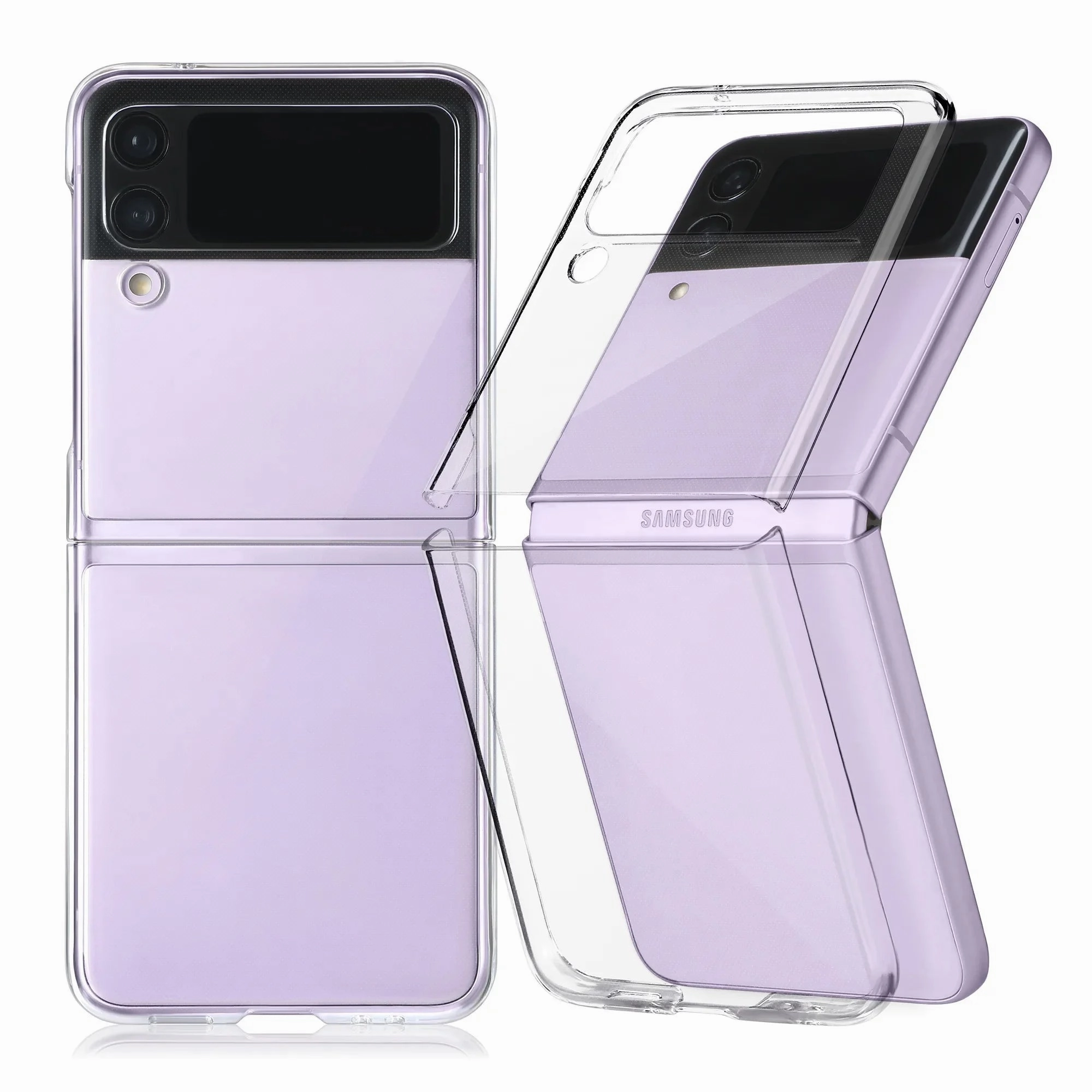 Clear Ultra Thin PC Case for Samsung Galaxy Z Flip 4 5G