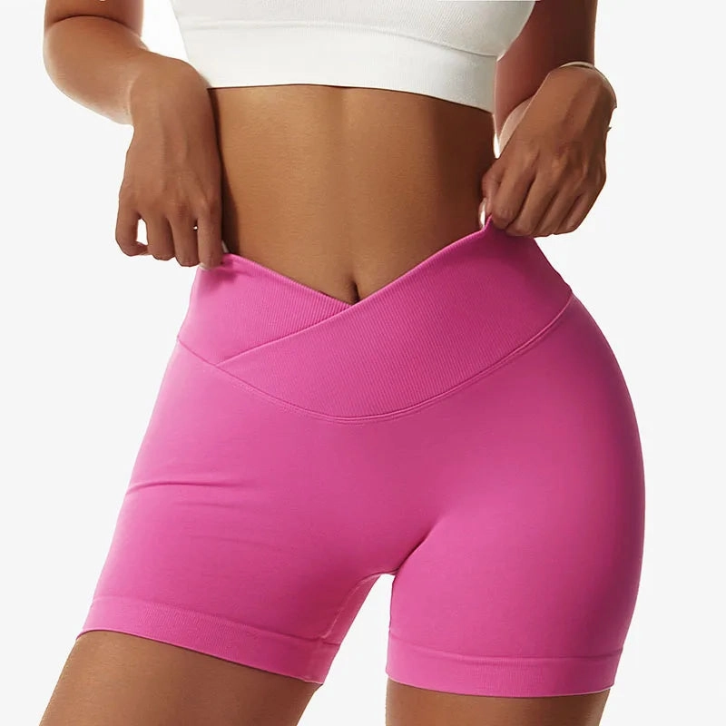 Cloud Hide Women Workout Yoga Shorts Fitness High Waist S-XXL Gym Tights Sports Seamless Trousers Quick Dry SEXY Butt Leggings