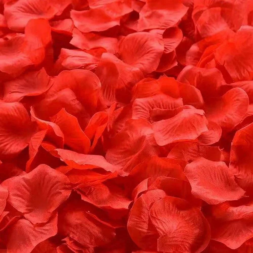 Colorful 100-10000Pcs Artificial Fake Rose Petals for Weddings