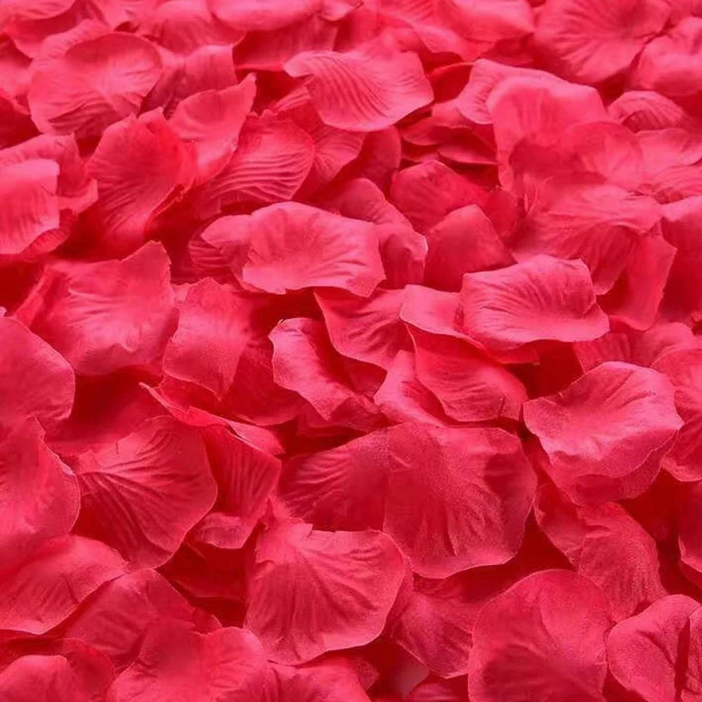 Colorful 100-10000Pcs Artificial Fake Rose Petals for Weddings