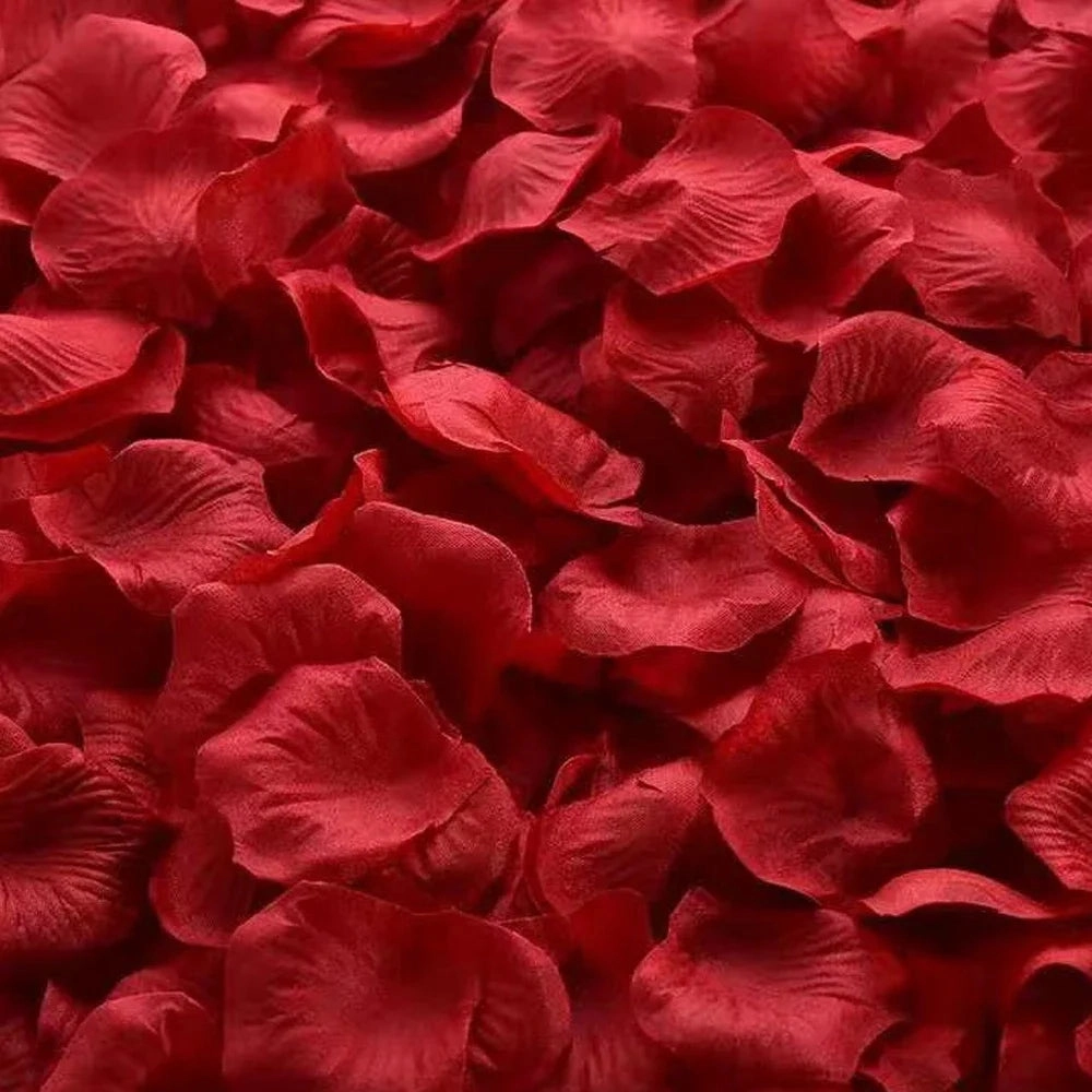 Colorful 100-10000Pcs Artificial Fake Rose Petals for Weddings