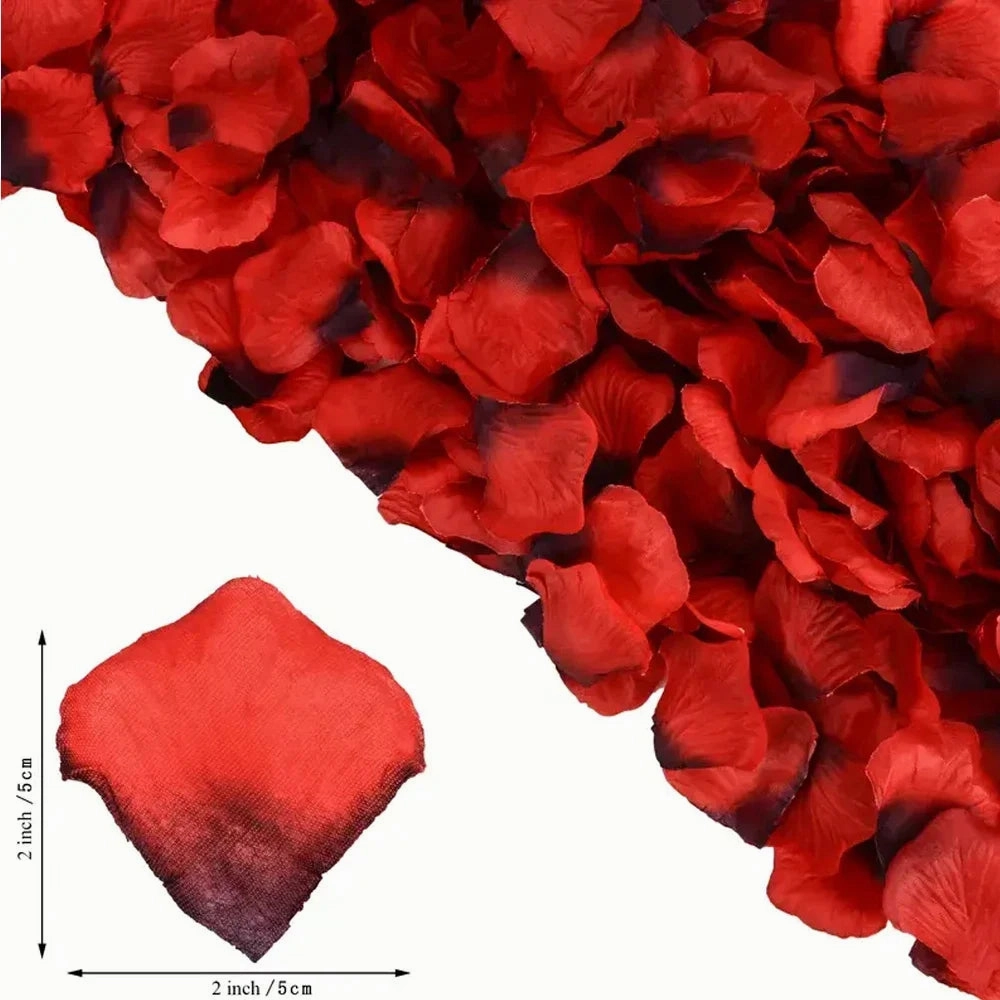 Colorful 100-10000Pcs Artificial Fake Rose Petals for Weddings