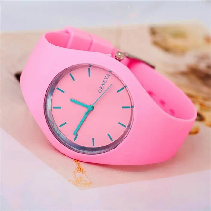 Colorful Jelly Geneva Women Watches Casual Sport Silicone Band Quartz Wristwatches Girl Cheap Price Dropshipping