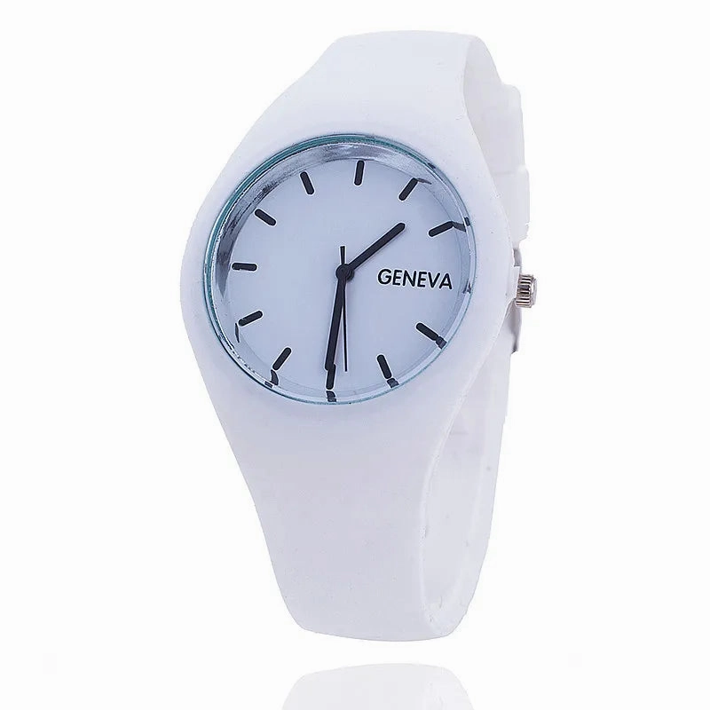 Colorful Jelly Geneva Women Watches Casual Sport Silicone Band Quartz Wristwatches Girl Cheap Price Dropshipping
