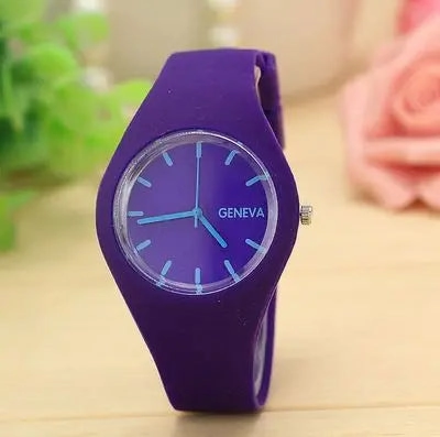 Colorful Jelly Geneva Women Watches Casual Sport Silicone Band Quartz Wristwatches Girl Cheap Price Dropshipping