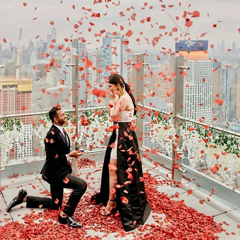 Colorful Love Romantic Warm Silk Rose Petals 3000/2000/100PCS