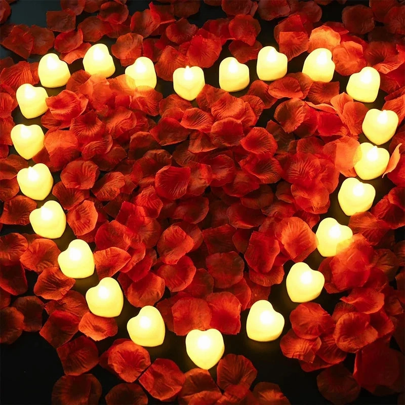 Colorful Love Romantic Warm Silk Rose Petals 3000/2000/100PCS