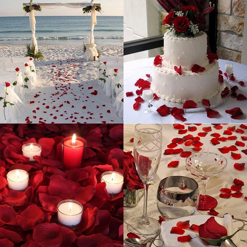 Colorful Love Romantic Warm Silk Rose Petals 3000/2000/100PCS