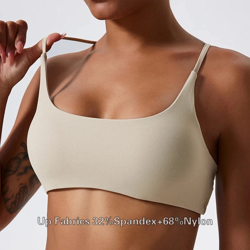 Comfort Sexy Sports Bra Gym Top Women Yoga Clothes Stretch Sports Underwear Fitness Workout Back Cross Design for Active Training and Workouts