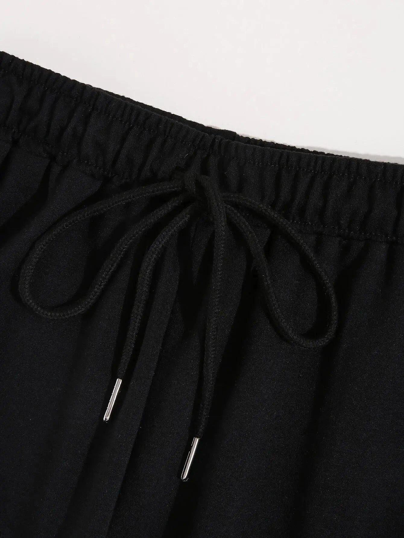 Connected Crescents Print Casual Women Pants Hip Hop Trousers with Drawstring Pockets for Everyday Style and Comfort