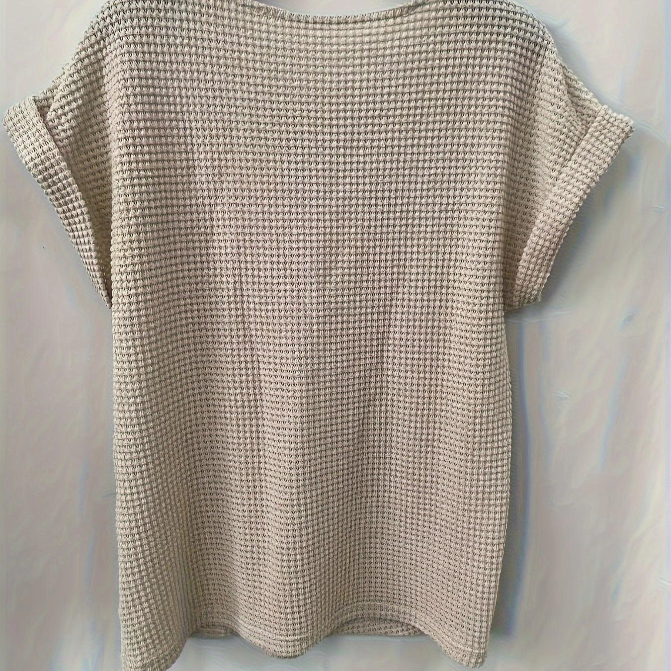 Contrast Lace Crew Neck T-Shirt for Spring & Summer Style