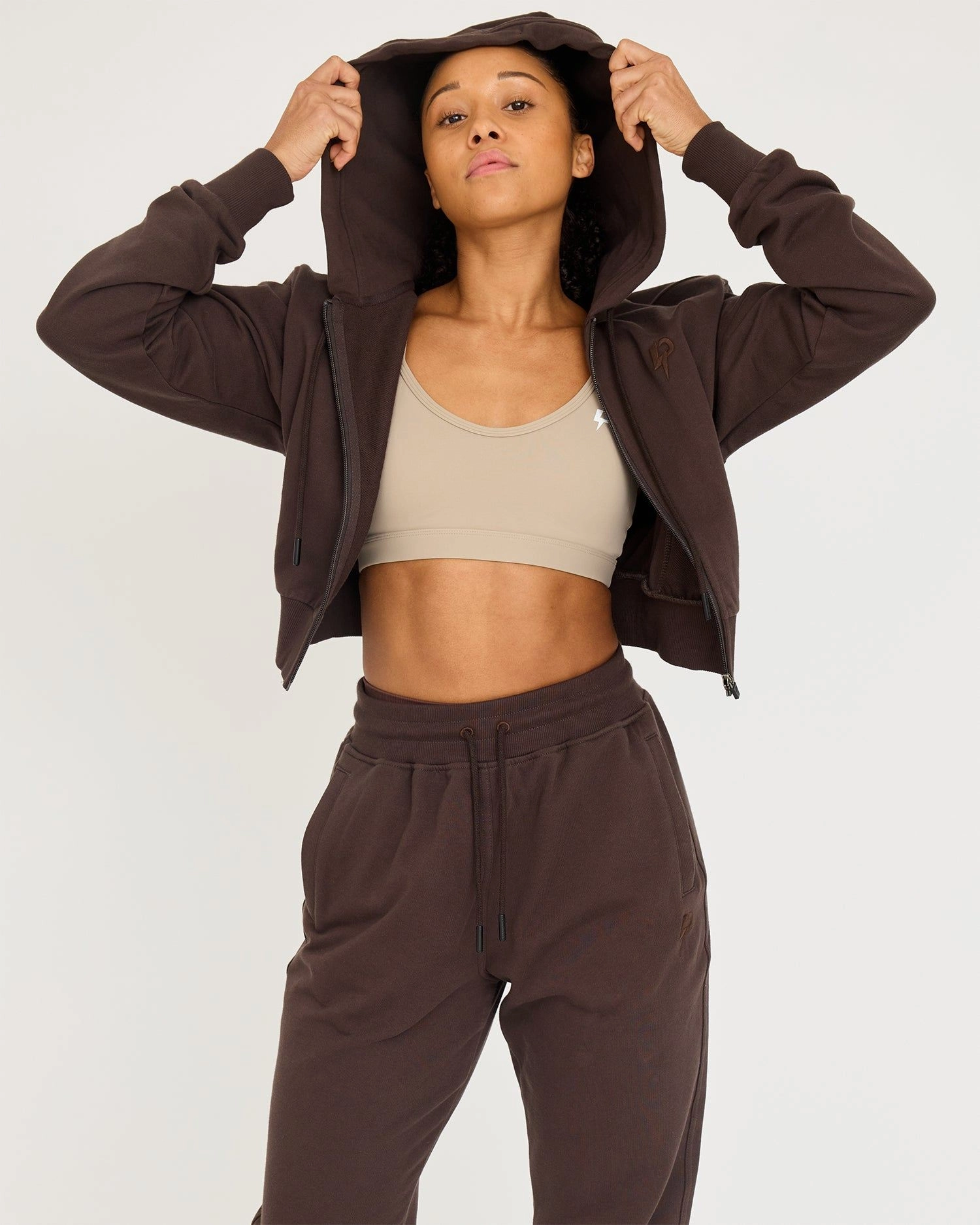 Core Classic Cropped Zip Hoodie