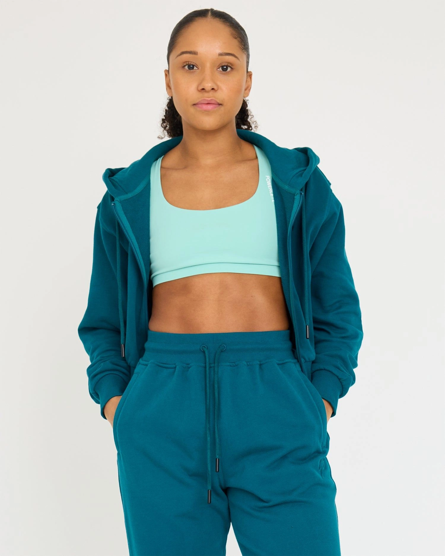 Core Classic Cropped Zip Hoodie