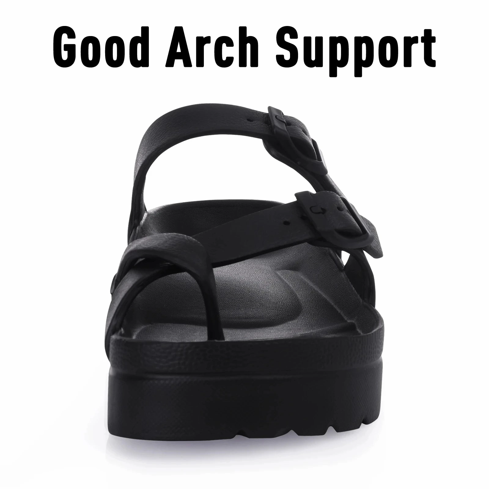 Crestar Women Platform Sandals with Arch Support and Buckle