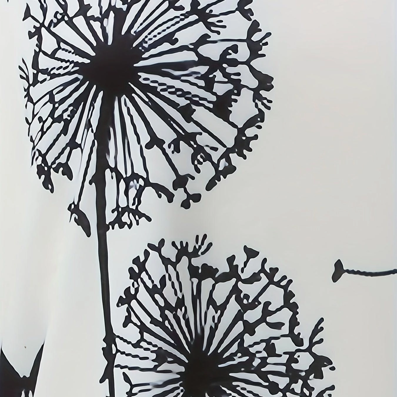Dandelion & Butterfly Print T-Shirt Casual Crew Neck Top