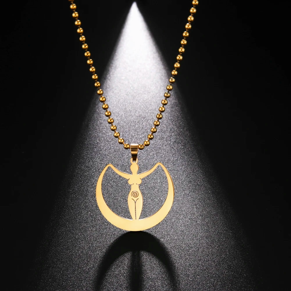 Dawapara Mythology Moon Goddess Amulet Necklace Jewelry