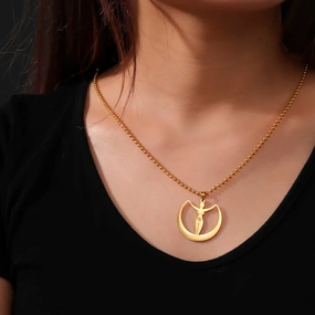 Dawapara Mythology Moon Goddess Amulet Necklace Jewelry