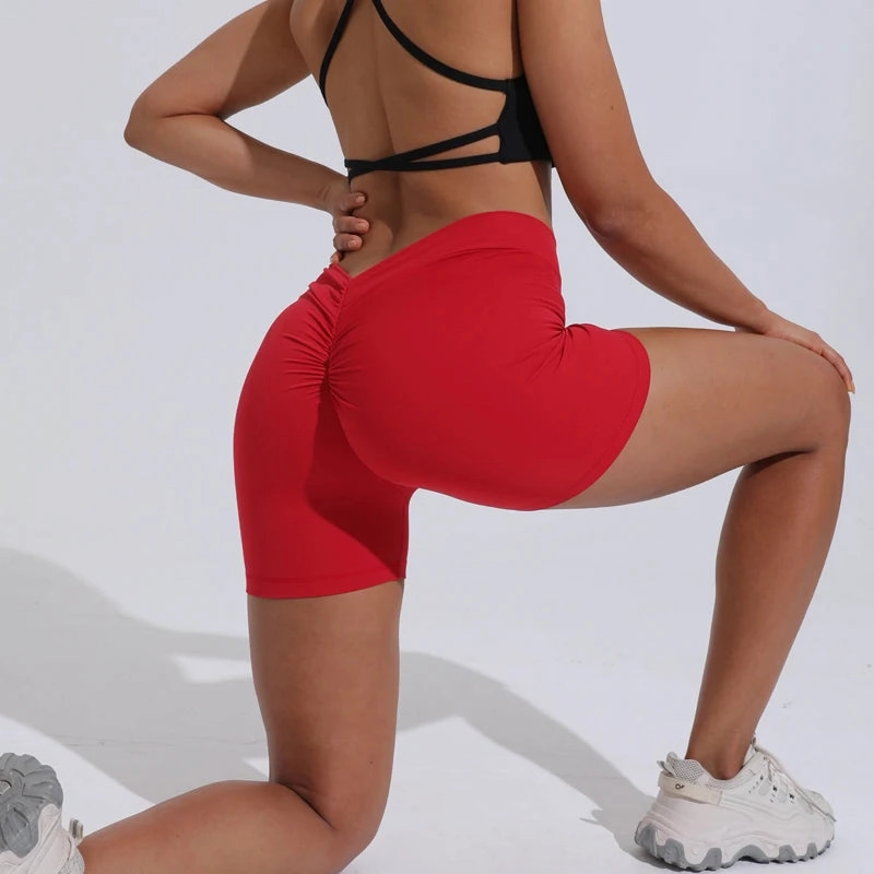DIAS FIT JOY V-Back High Waisted Yoga Shorts for Women