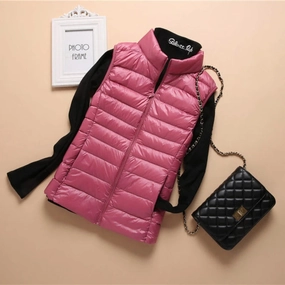 Down Lightweight White Duck Down Vest Slim Fit Jacket Women