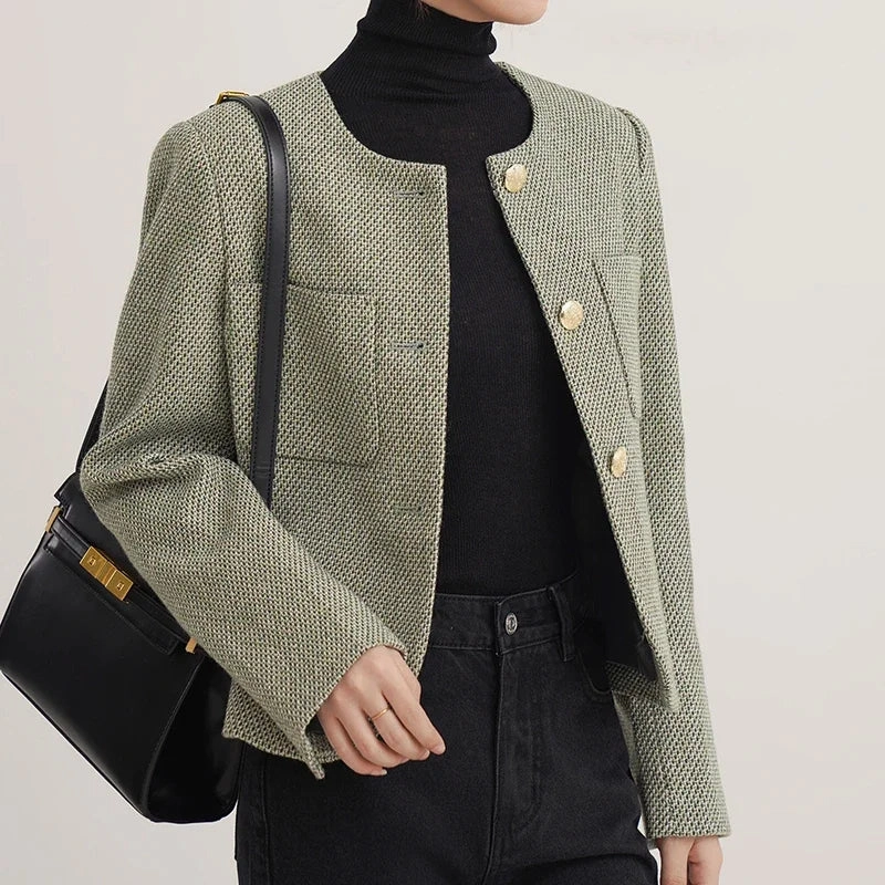 Elegant Long Sleeve Cardigan Coat for Women - EVNISI Autumn Casual Outerwear