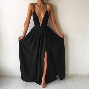 Elegant Puff-Sleeve V Corset Dresses for Summer Autumn Parties