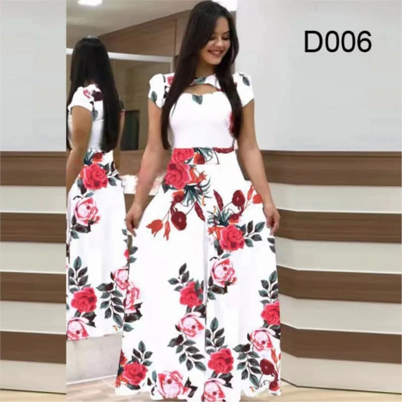 Elegant Spring Women's Dress Casual Fashion Floral Print