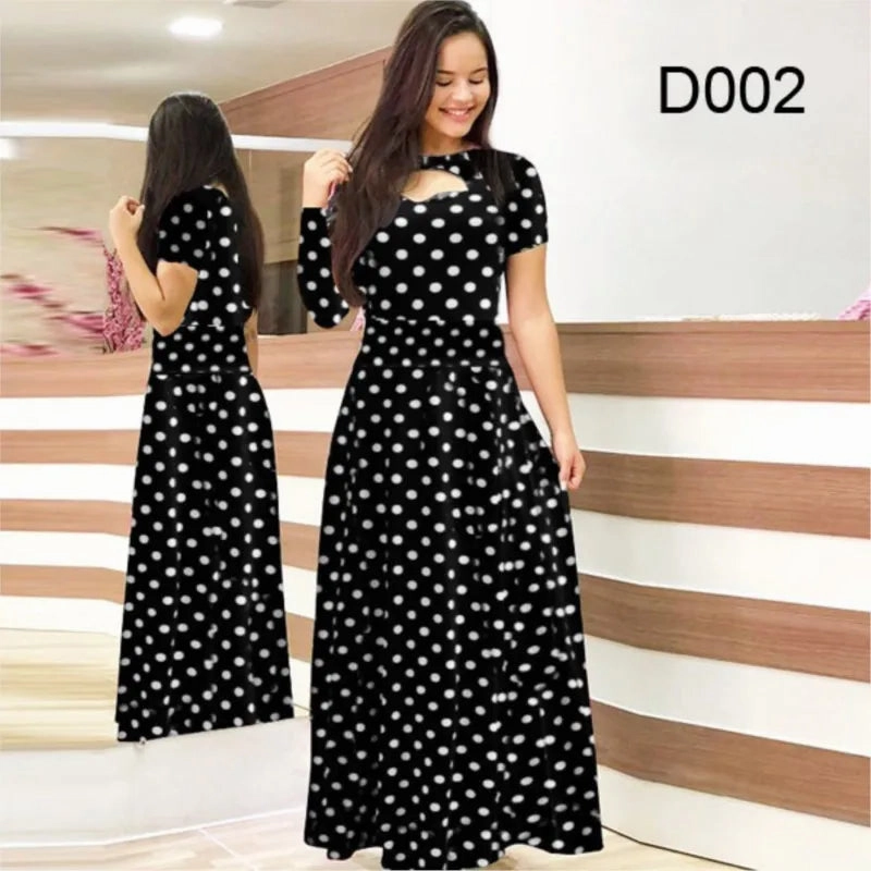 Elegant Spring Women's Dress Casual Fashion Floral Print