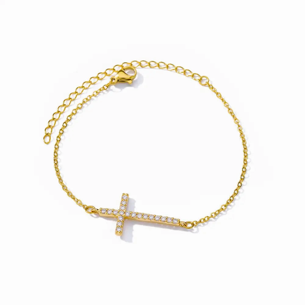 Elegant Zircon Flowers Bracelet For Women Charm Jewelry