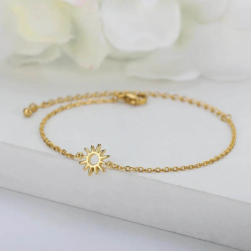 Elegant Zircon Flowers Bracelet For Women Charm Jewelry