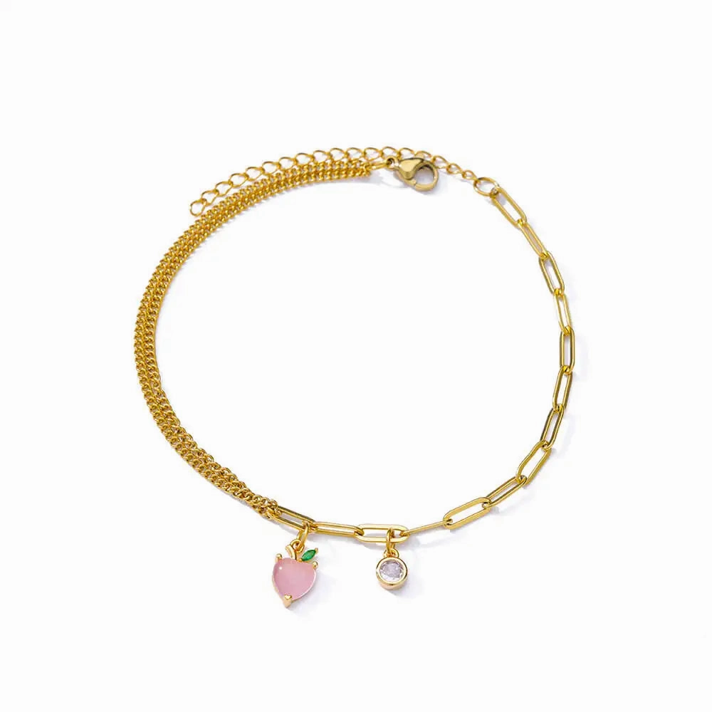 Elegant Zircon Flowers Bracelet For Women Charm Jewelry