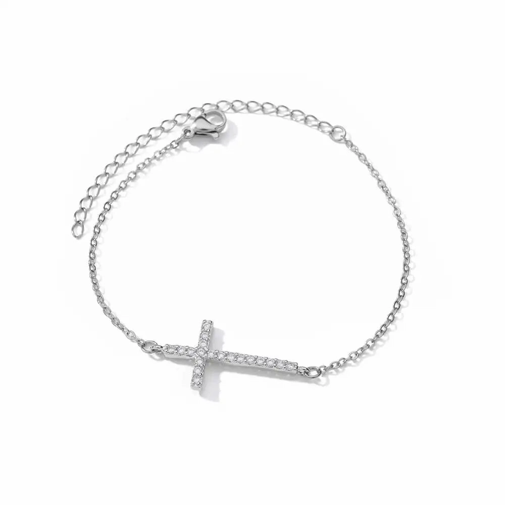 Elegant Zircon Flowers Bracelet For Women Charm Jewelry
