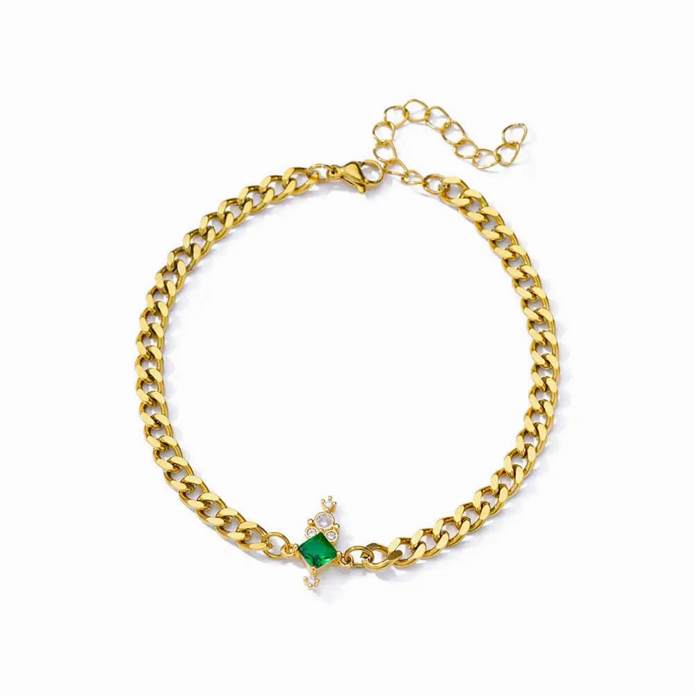 Elegant Zircon Flowers Bracelet For Women Charm Jewelry