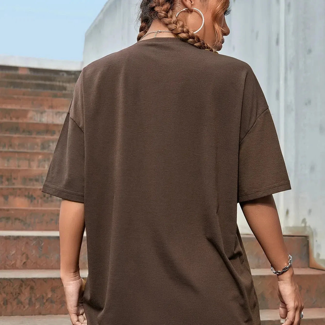 Embrace Your Style with "Everything Has Beauty" 1980 Letter Graphic Oversized Cotton Tee for Women - Breathable Short Sleeve O-Neck Top