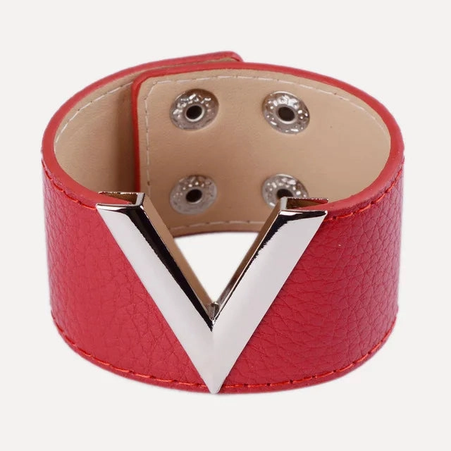Europe Crack Leather Bracelet For Women Femme Punk Style Soft Jewellery