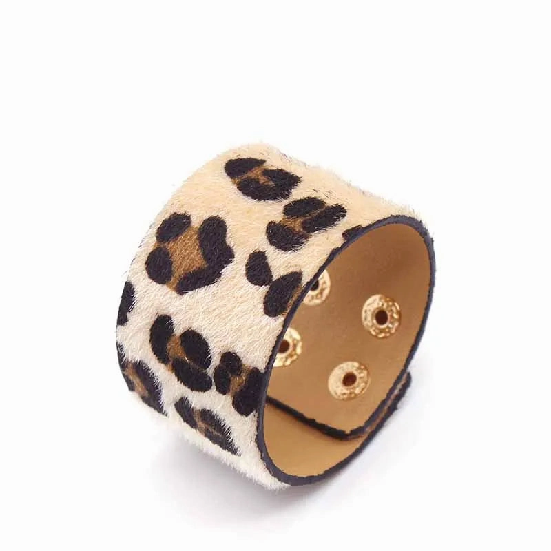 Europe Crack Leather Bracelet For Women Femme Punk Style Soft Jewellery